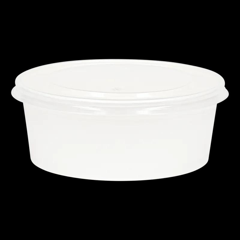 Lid Flat PP Clear For 54-85 OZ Bucket & Tub 360/Case