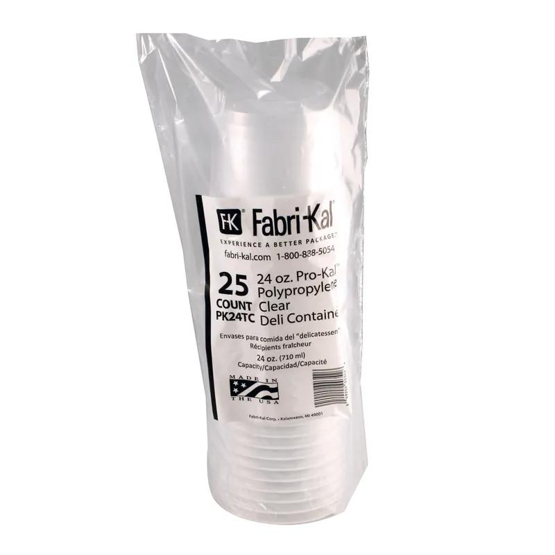 Pro-Kal® Deli Container Base 24 OZ PP Clear Round 500/Case