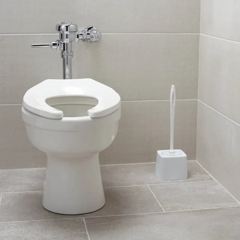 Toilet Bowl Brush 15 IN Plastic White 1/Each