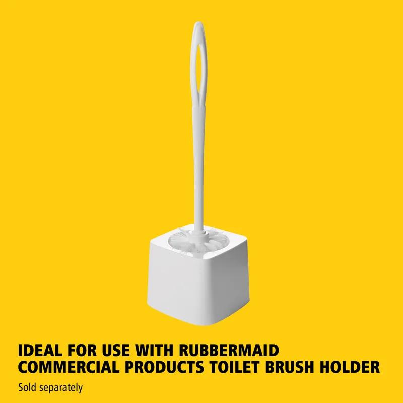 Toilet Bowl Brush 15 IN Plastic White 1/Each