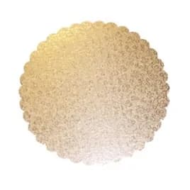 Cake Board 6 IN Gold Circle Scalloped 200/Case