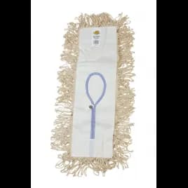 Bristles Dust Mop 18X5 IN Natural Cotton Loop End Launderable 1/Each