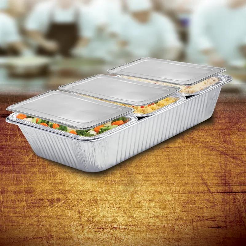 Steam Table Pan 1/3 Size 10X4X2.75 IN Aluminum Rectangle 200/Case