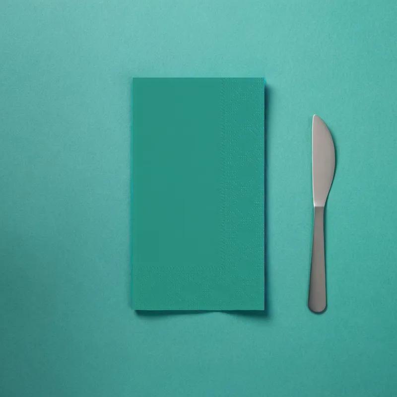 Dinner Napkins 15X17 IN Teal Paper 1000/Case