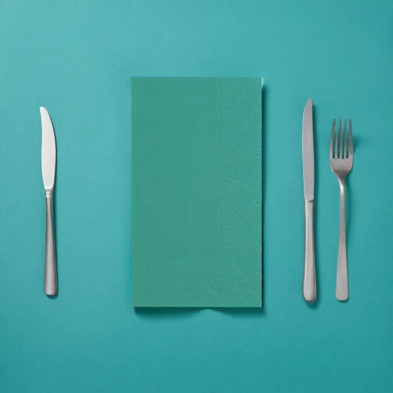 Dinner Napkins 15X17 IN Teal Paper 1000/Case