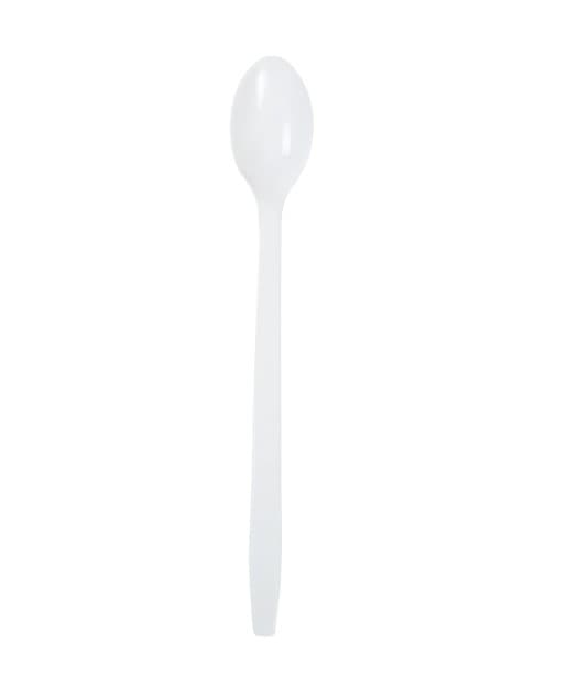 Soda Spoon 8 IN PP White Individually Wrapped 1000/Case