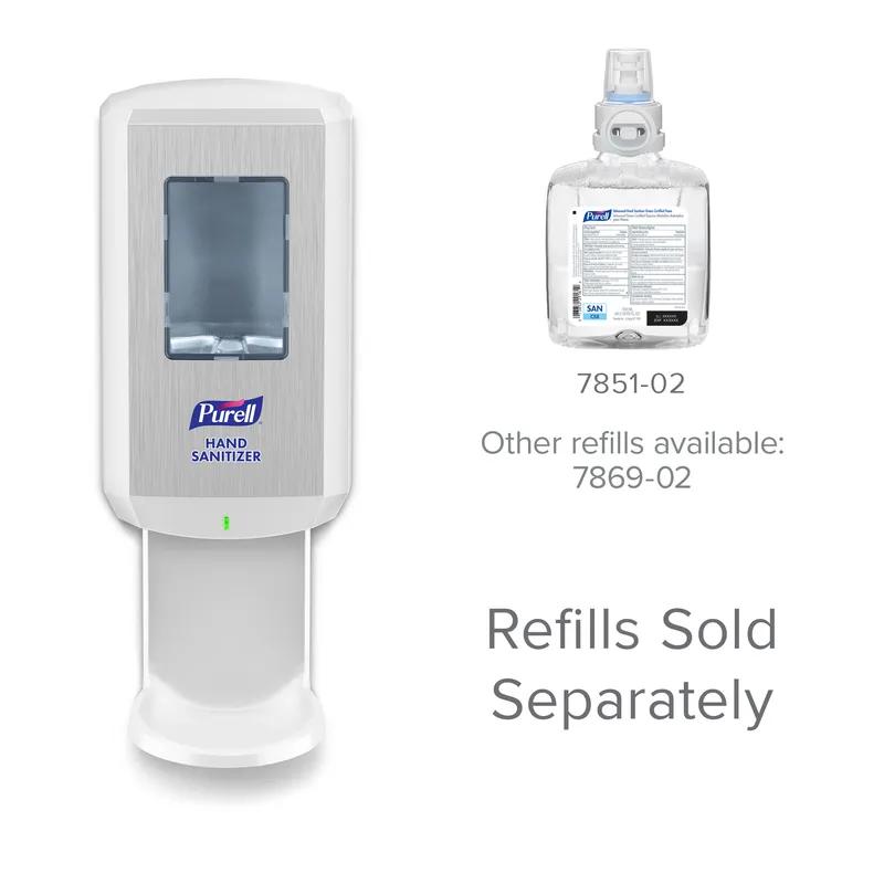 Purell® CS8 Hand Sanitizer Dispenser 1200 mL 3.93X5.79X10.31 IN White Touchless Surface Mount 1/Each