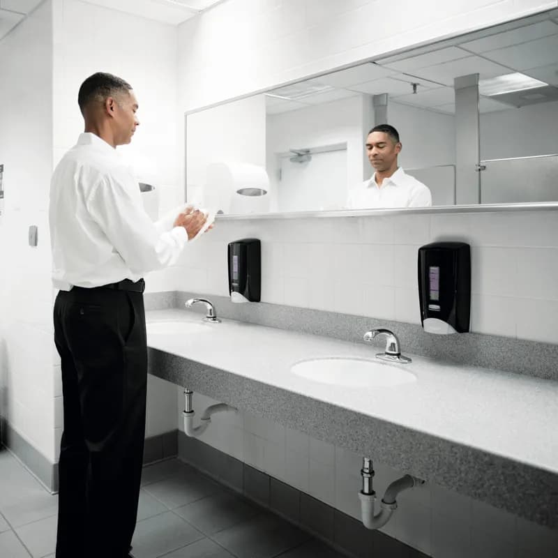 Flex Soap Dispenser Black Plastic 10/Case