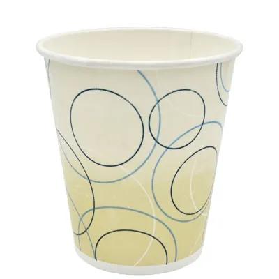Cold Cup Squat 12 OZ Single Wall Poly-Coated Paper Multicolor Champagne 2000/Case