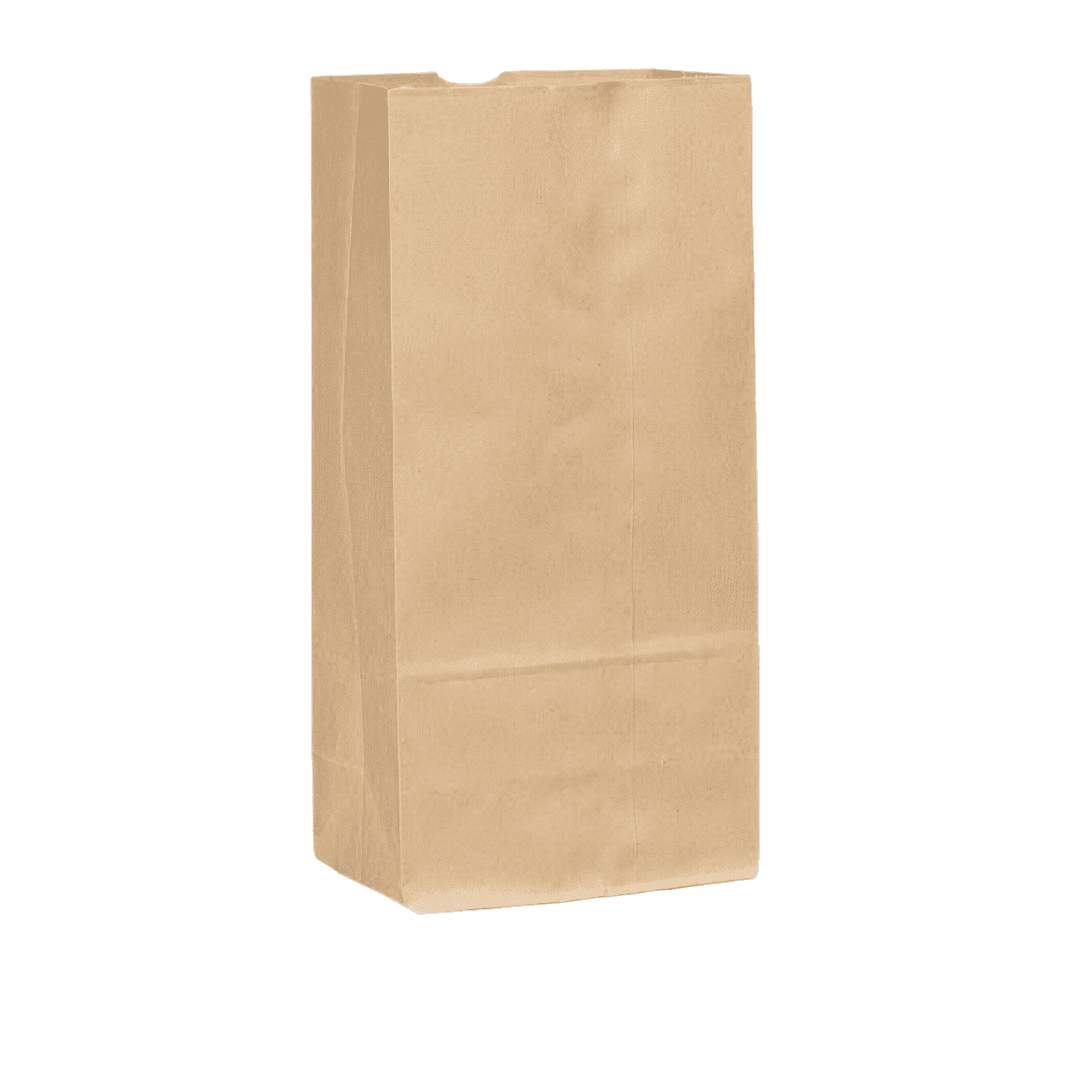 Grocery Bag 6.313X4.188X13.375 IN Paper 10# Brown 500/Pack