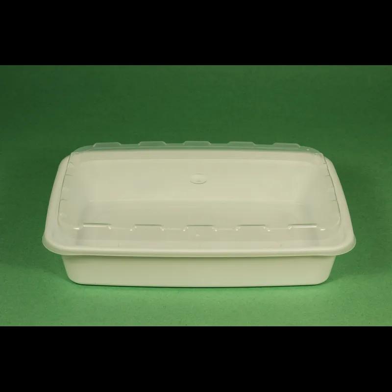 Take-Out Container Base 8.1X5.5X1.55 IN Plastic White Rectangle 150/Case