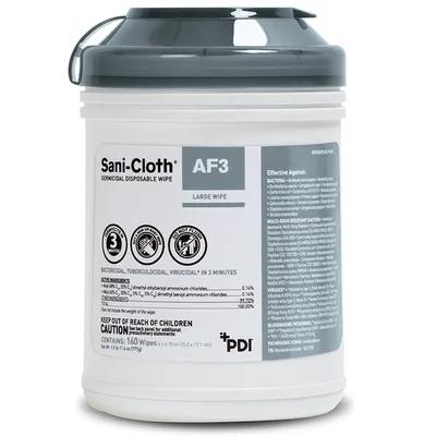 Sani-Cloth® Cleaning Wipe 8.2X9.8 IN White Germicidal Portable Soft Pack AF3 9/Case