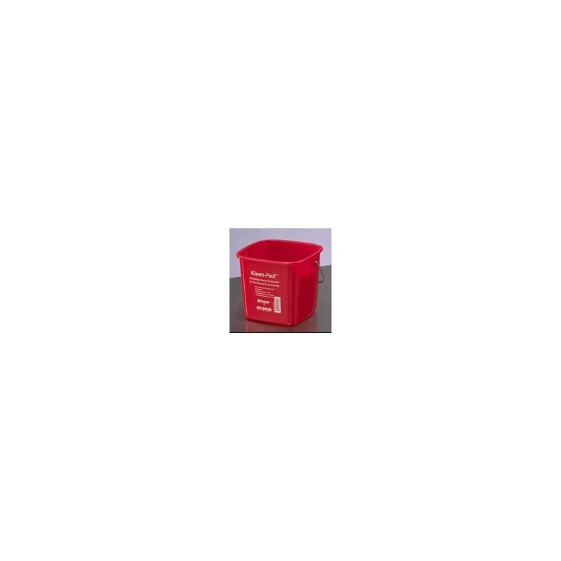 San Jamar Sanitizer Pail 6 QT Red 1/Each