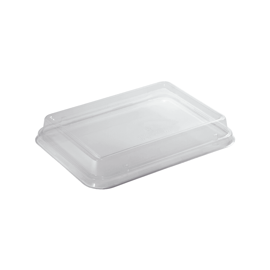 Lid Dome 11X8.5 IN PLA Clear Rectangle For Container 200/Case