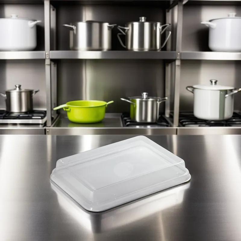 Lid Dome 11X8.5 IN PLA Clear Rectangle For Container 200/Case