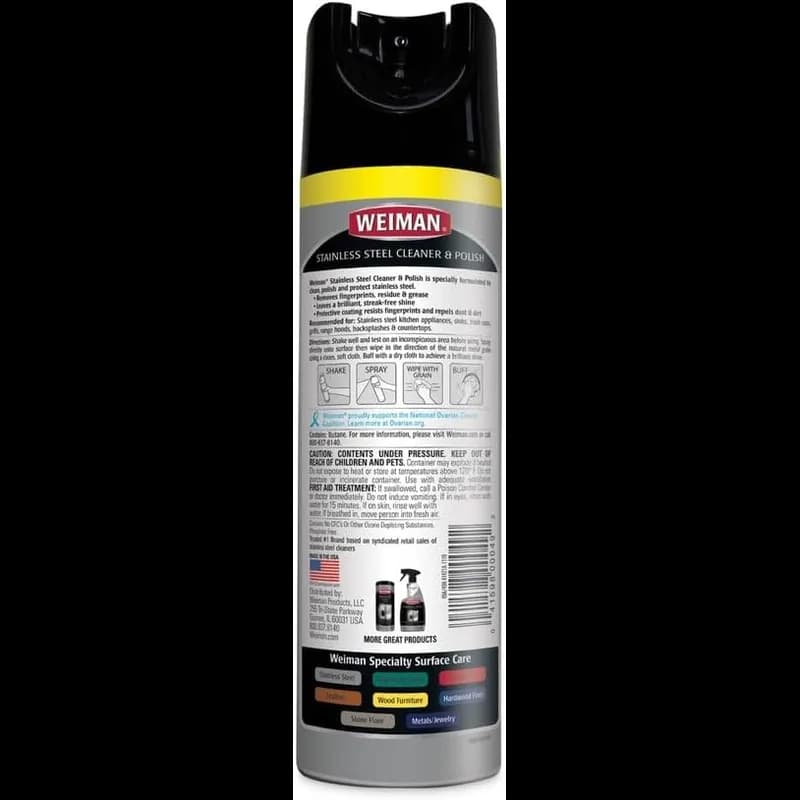 Weiman® Stainless Steel Cleaner 17 OZ 6/Case