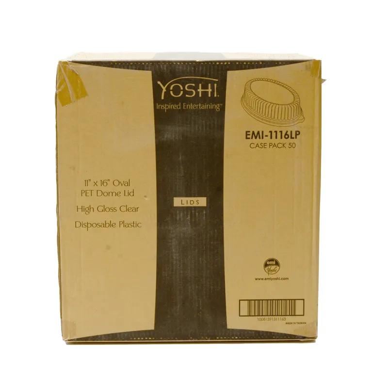 Lid Dome 11X16 IN PET Clear Oval For Container 50/Case