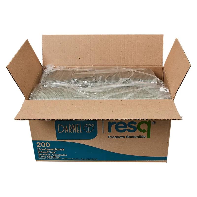 Deli Container Hinged 12 OZ PET Clear 200/Case