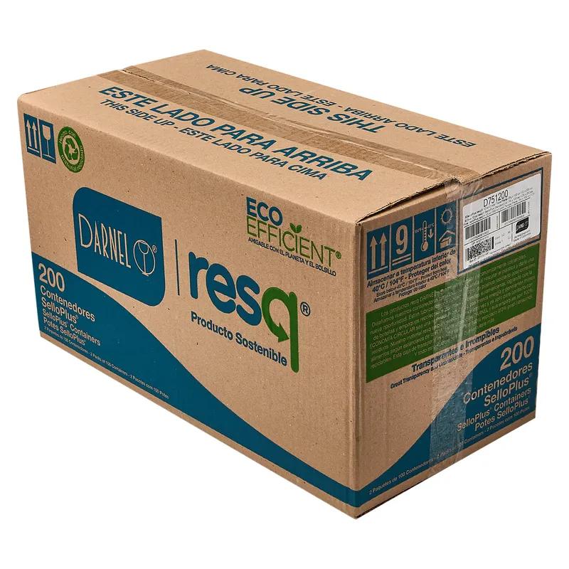 Deli Container Hinged 12 OZ PET Clear 200/Case