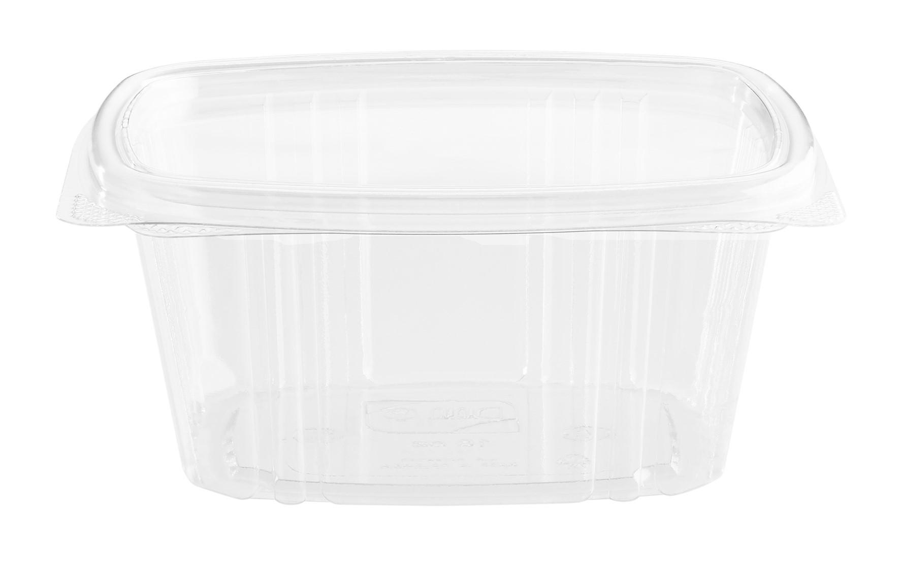 Deli Container Hinged 16 OZ PET Clear 200/Case