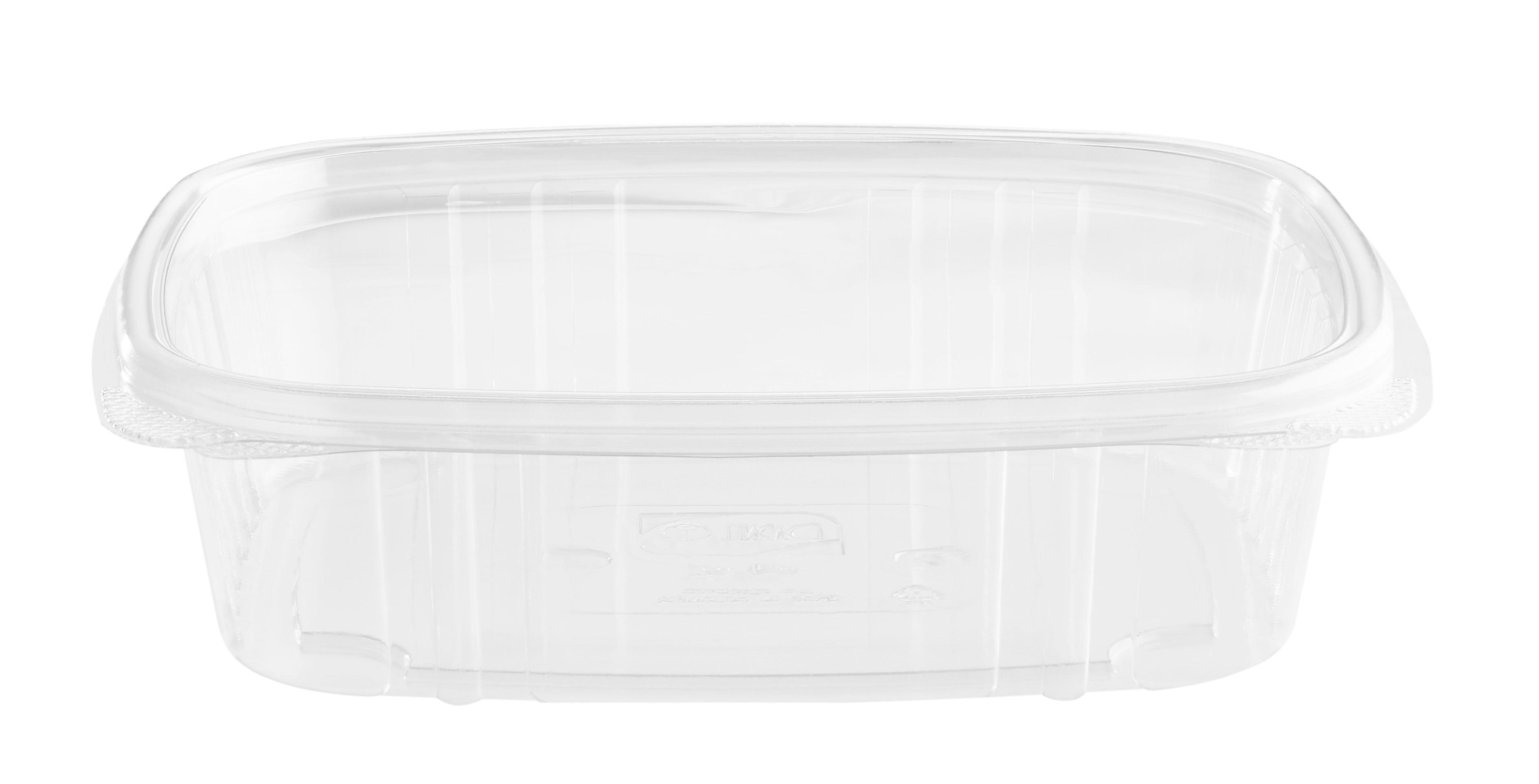 Deli Container Hinged 24 OZ PET Clear 200/Case