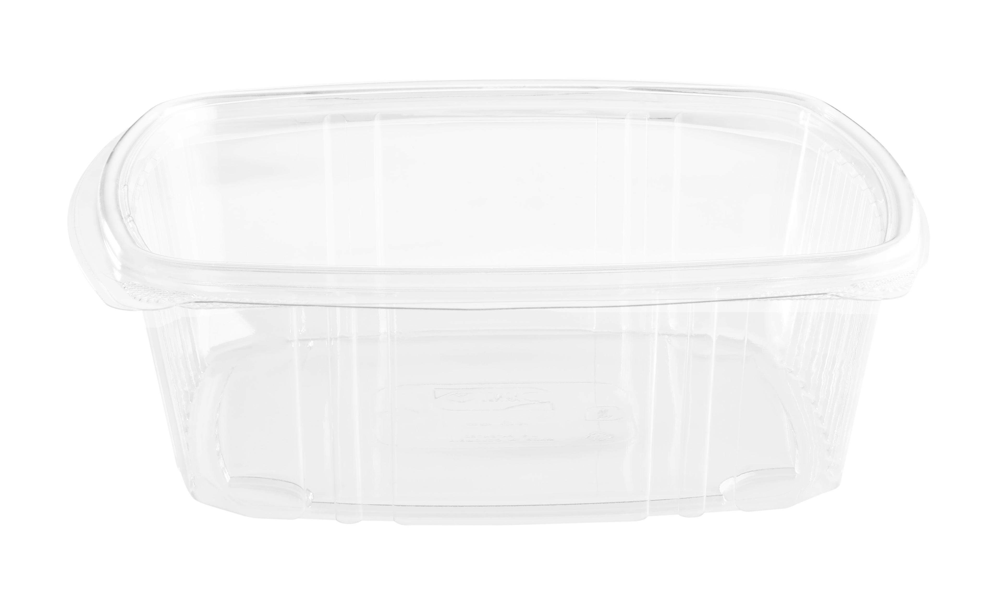 Deli Container Hinged 48 OZ PET Clear 200/Case