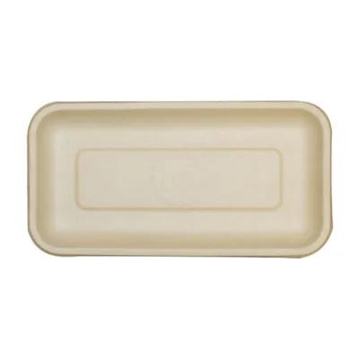 Take-Out Container Base 8.3X4.5X0.6 IN Pulp Fiber Kraft Rectangle 500 ...