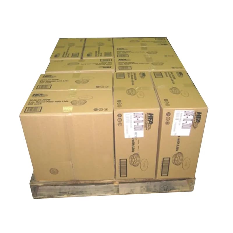 Take-Out Container Base & Lid Combo With Flat Lid 9X2 IN Aluminum Foil ...