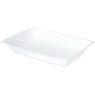 Take-Out Container Base 7.75X5.25X1.25 IN Plastic White Rectangle 1000 ...