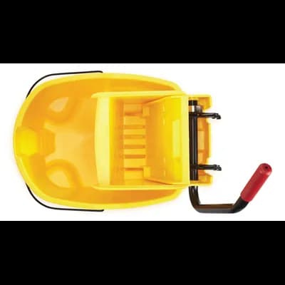 WaveBrake® Mop Bucket & Wringer 35 QT Plastic Black Gray Dual Cavity ...