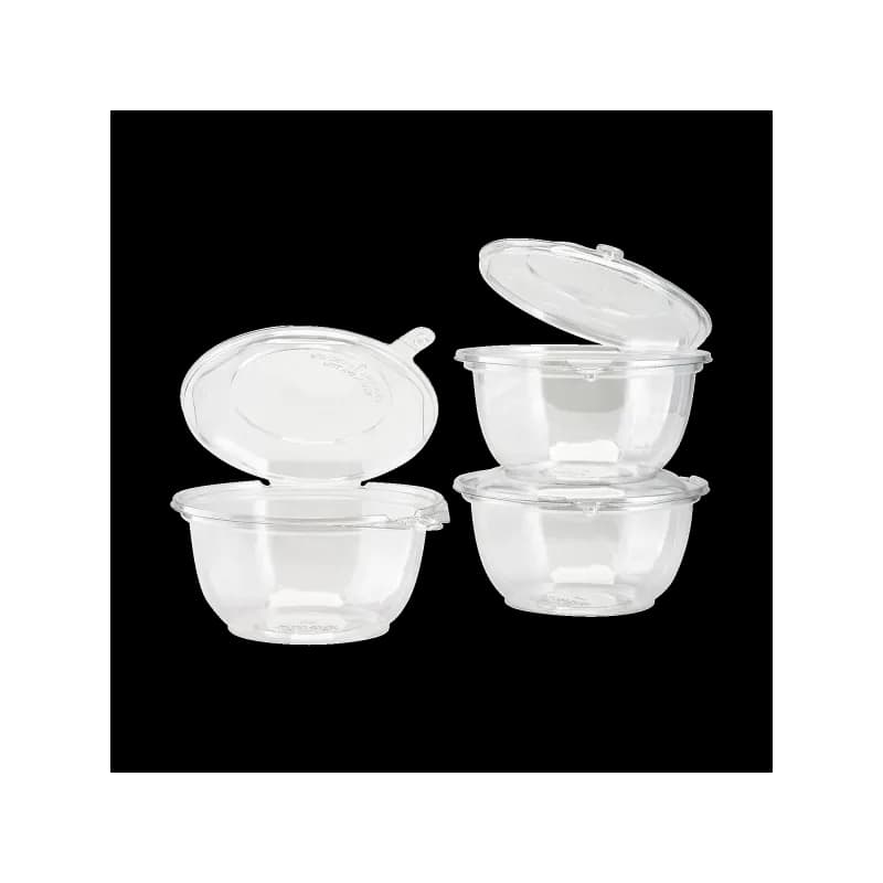 Salad Take-Out Container Hinged With Dome Lid 32 OZ PET Clear Tamper ...