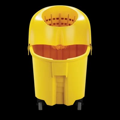 WaveBrake® Mop Bucket & Wringer 35 QT Plastic Yellow Institutional 1 ...