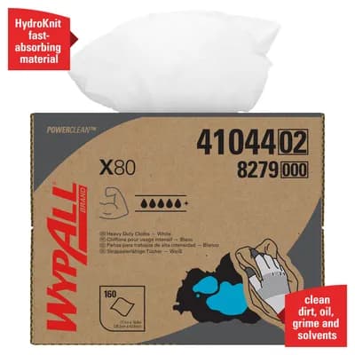 WypAll* X80-doekjes 8279 – 1 Brag* box met 160 witte, 1-laags WypAll* X80-doekjes 8279 – 1 Brag* box met 160 witte, 1-laags