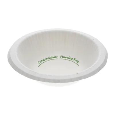 Bowl 12 OZ Paperboard White Round Microwave Safe Grease Resistant Moisture Resistant 750/Case