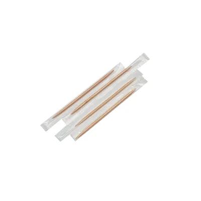 Toothpick 2.55 IN Wood Round Mint Cello Wrapped 1000 Count/Pack 15 Packs/Case 15000 Count/Case