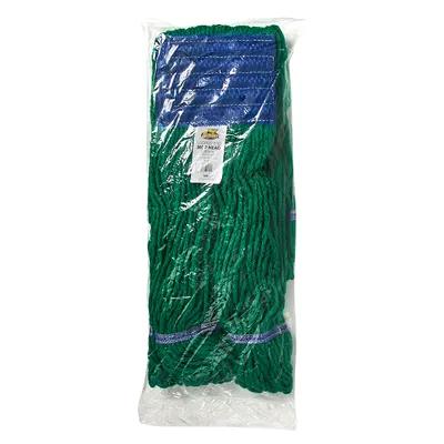 Mop Head Medium (MED) Green Cotton Synthetic Fiber 4PLY Loop End Launderable 1/Each
