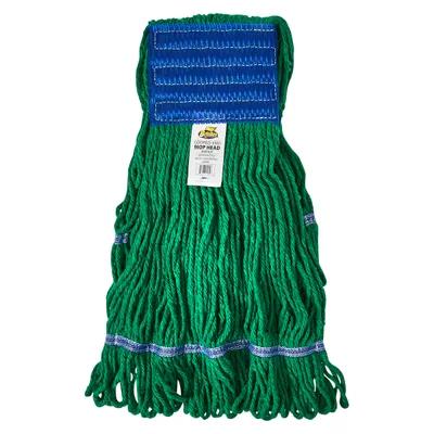 Mop Head Medium (MED) Green Cotton Synthetic Fiber 4PLY Loop End Launderable 1/Each