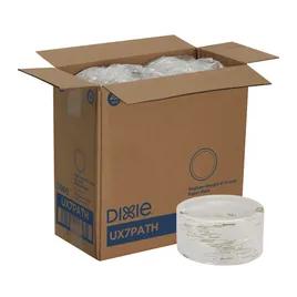 Dixie® Plate 7 IN Paper White Green Pathways Medium Weight 1000/Case