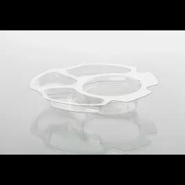 Salad Bowl Insert 6.37X1.13 IN 4 Compartment PET Clear Round 440/Case