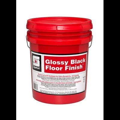 Glossy Black Floor Finish 5 GAL Alkaline RTU Metal Interlock 18% Solids 5/Each