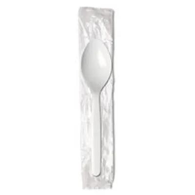 Spoon PP White Heavy Duty Individually Wrapped 250/Case