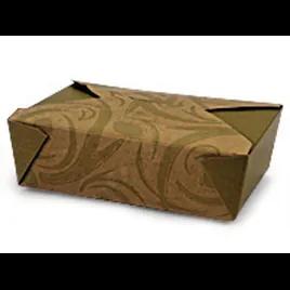 Take-Out Box Fold-Top Kraft Green Sonoma 200/Case