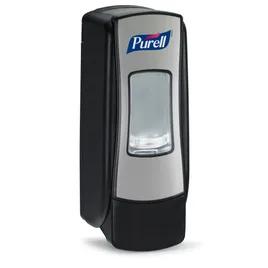 Purell® Hand Sanitizer Dispenser 700 mL Chrome Black ABS Foaming Wall Mount Push Lever Compact Lockable For ADX-7 1/Each