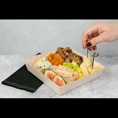 Samurai Serving Tray 10.7X14.9X1.1 IN Wood Natural Rectangle Microwave Safe 50 Count/Pack 2 Packs/Case 100 Count/Case
