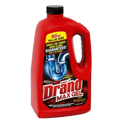 Drano® Max Drain Cleaner 80 FLOZ Sink Gel Alkaline 6/Case