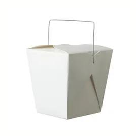 Fold-Pak® Food Pail 32 OZ 4.5X3.875X4.25 IN Paper White Square With Handle 500/Case