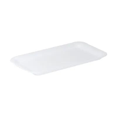 17S Meat Tray 8.25X4.75X0.5 IN 1 Compartment Polystyrene Foam Shallow White Rectangle 500/Case