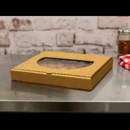 Pizza Box 12X12 IN Corrugated Paperboard Kraft Plain With Window 50/Case