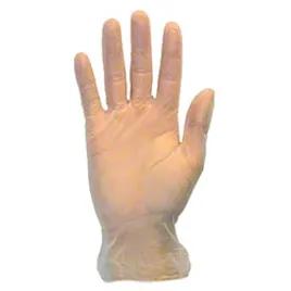 Examination Gloves Medium (MED) Clear Vinyl Powder-Free 100 Count/Pack 10 Packs/Case