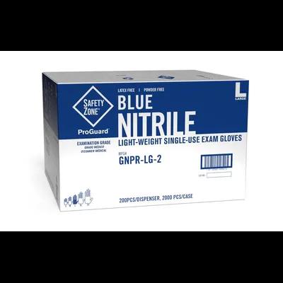 Gloves XXL Blue Nitrile Powder-Free 200 Count/Pack 10 Packs/Case